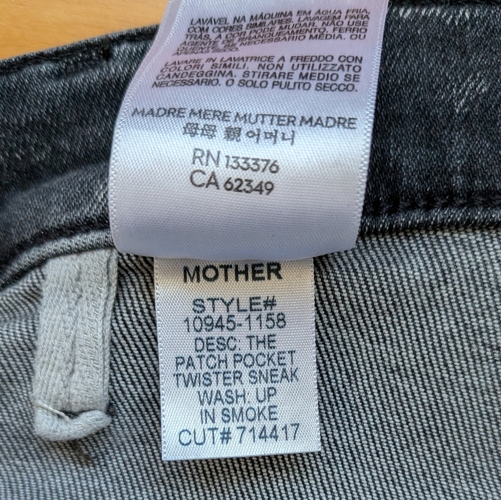 Mother The Patch Pocket Twister Sneak - Up In Smoke - Picture 10 of 10